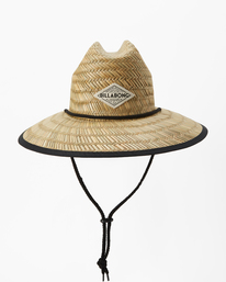 7 Tipton Straw Lifeguard Hat Black JAHWNBTI Billabong