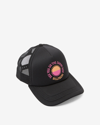 4 Across Waves - Gorra Trucker para Mujer Negro JAHWQBAC Billabong