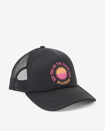 2 Across Waves - Boné Trucker para Mulher Preto JAHWQBAC Billabong