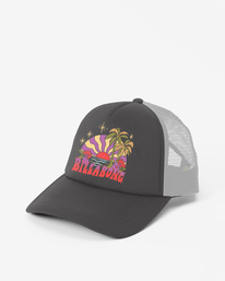 0 Across Waves - Boné Trucker para Mulher Preto JAHWQBAC Billabong