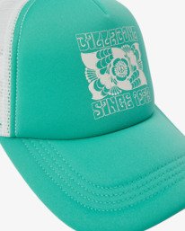 6 Across Waves Trucker Hat Green JAHWQBAC Billabong