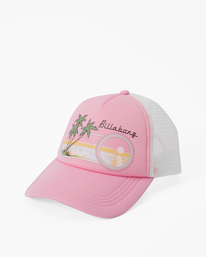 0 Across Waves - Trucker Cap for Women Pink JAHWQBAC Billabong