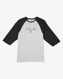 3 Master Of Puppets Baseball T-Shirt  M4031BMP Billabong