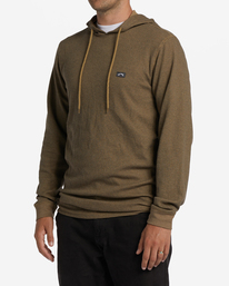 1 Keystone Pullover Thermal Hoodie Brown M9013BKE Billabong