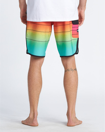 8 73 Stripe Pro 20" - Bañador de surf de pantalón de rayas para Hombre Rosa S1BS36BIP0 Billabong