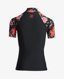 1 Flower - Short Sleeve Rash Vest for Women Preto S4GY06BIP0 Billabong