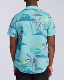 billabong, Sundays Floral - Chemise manches courtes pour Homme, MINT (0539) Sundays Floral - Short Sleeve Shirt for Men U1SH05BIF0