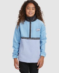 4 Boy's Space Cow Half-Zip Pullover Blue UBBFT00100 Billabong