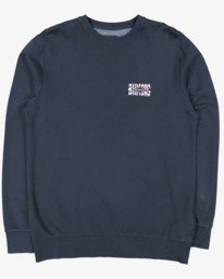 9 Boys 8-16 Shadow Diamond Crew Blue UBBFT00102 Billabong