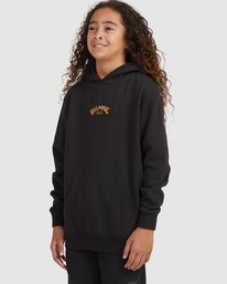 1 Boy's Core Arch Pullover Hoodie Black UBBFT00107 Billabong
