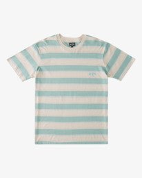 6 Boy's Hector Stripe Short Sleeve T-Shirt Beige UBBKT00102 Billabong