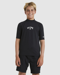 0 Boys 8-16 All Day Arch Rash Vest Black UBBWR03009 Billabong