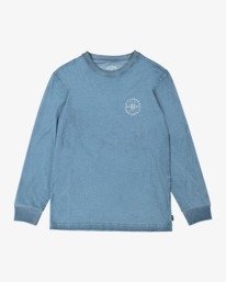 6 Boy's Big Wave Dan Long Sleeve T-Shirt Orange UBBZT00124 Billabong