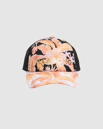 1 Girls' Tropical Punch Trucker Hat Black UBGHA00108 Billabong