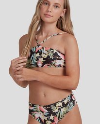 4 Girls 6-14 Love Palms Bandeau Set Black UBGX100106 Billabong