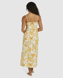 billabong, Utopia - Robe longue à fleurs pour Femme, SALT CRYSTAL (scs) Utopia - Floral Maxi Dress for Women UBJWD00294
