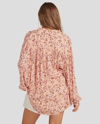 3 Shine On Eco Blouse Top Pink UBJWT00121 Billabong