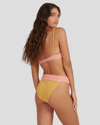 3 Hi Life Paneled Bra Bikini Top Yellow UBJX300155 Billabong