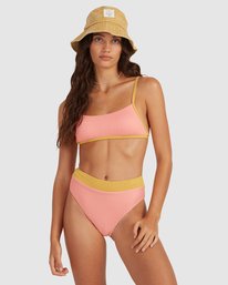 4 Hi Life Billie Bralette Bikini Top Yellow UBJX300156 Billabong