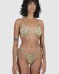 6 Shallow Rays Slide Tall Triangle Bikini Top Yellow UBJX300226 Billabong