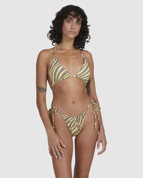 1 Shallow Rays Slide Tall Triangle Bikini Top Yellow UBJX300226 Billabong