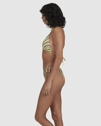 2 Shallow Rays Slide Tall Triangle Bikini Top Yellow UBJX300226 Billabong