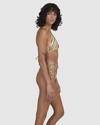 3 Shallow Rays Slide Tall Triangle Bikini Top Yellow UBJX300226 Billabong