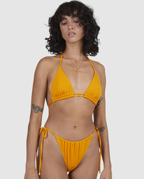 5 Love Myself Liv Slide Tall Triangle Bikini Top Red UBJX300298 Billabong