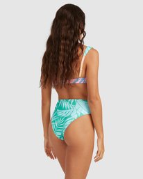 4 Mystic Beach Hi Maui Rider Bikini Bottoms Blue UBJX400143 Billabong