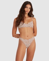 4 Baby Cat Hike Skimpy Bikini Bottoms White UBJX400173 Billabong
