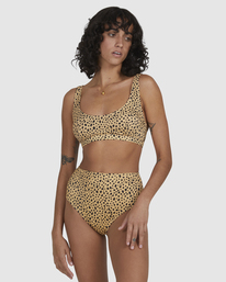 6 Well Spotted Leopard Print Hawaii Retro Bikini Bottoms  UBJX400188 Billabong