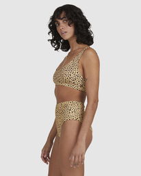 3 Well Spotted Leopard Print Hawaii Retro Bikini Bottoms  UBJX400188 Billabong