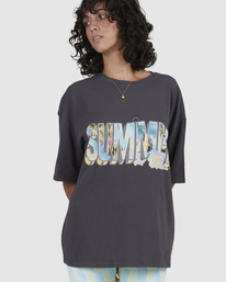 5 Waves For Dayz Boyfriend T-Shirt Black UBJZT00129 Billabong