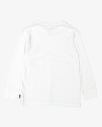 4 Boy's (2-7) Groms Core Arch Long Sleeve T-Shirt White UBTZT00113 Billabong