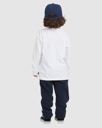 2 Boy's (2-7) Groms Core Arch Long Sleeve T-Shirt White UBTZT00113 Billabong