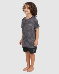 1 Boy's (2-7) Groms Arch Tie-Dye Short Sleeve T-Shirt Black UBTZT00116 Billabong