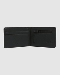 3 Revival Slim Line Bi-Fold Wallet Black UBYAA00111 Billabong