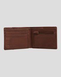 2 Downtown Slim-Line Bi-Fold Wallet Green UBYAA00117 Billabong
