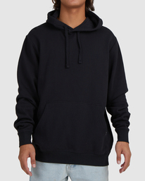 0 Overdyed Pop Pullover Hoodie Black UBYFT00112 Billabong
