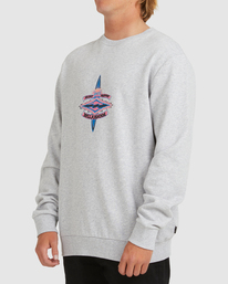 1 Core Diamond Crewneck Sweatshirt Grey UBYFT00125 Billabong