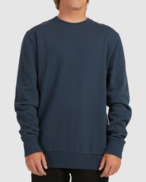 0 Overdyed Crewneck Sweatshirt Blue UBYFT00127 Billabong