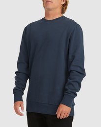 2 Overdyed Crewneck Sweatshirt Blue UBYFT00127 Billabong