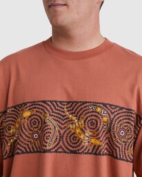 3 Otis Goanna Dreaming T-Shirt Red UBYZT00418 Billabong