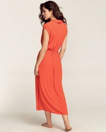 2 Little Flirt - Kleid mit Knöpfen für Frauen Orange W3DR60BIP1 Billabong