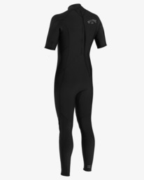 1 2/2mm Absolute - Traje de surf de primavera con manga corta y cremallera en la espalda para Hombre Negro W42M70BIP1 Billabong