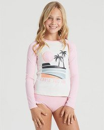 0 Girls' Warm Days Long Sleeve Rashguard White YR013BWA Billabong