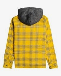 billabong, All Day Sherpa 2022 - Chemise à capuche en flanelle pour Garçon 8 2022 - 14, MUSTARD (0054) All Day Sherpa 2022 - Hooded Flannel Shirt for Boys 8 2022 - 14 Z2SH10BIF1