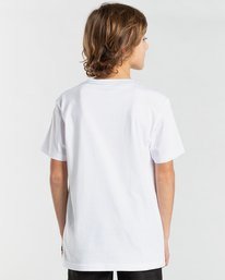 billabong, Double Head 2022 - T- shirt pour Garçon 8 2022 - 14, WHITE (0010) Double Head 2022 - T- Shirt for Boys 8 2022 - 14 Z2SS20BIF1