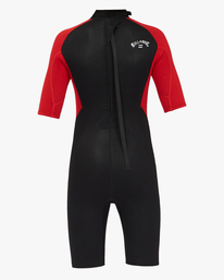 4 2/2mm Intruder - Kurzärmliger Springsuit mit Backzip für Jungen 8 - 14 Rot Z42B91BIP2 Billabong