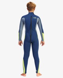 3 403 Absolute  - Wetsuit met een Achterrits voor Jongens 8 - 14 Blue Z44B12BIF1 Billabong